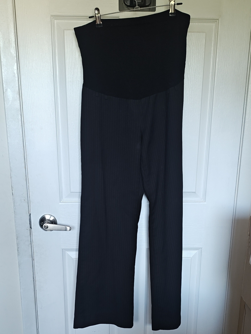 Motherhood Black Wide-Leg Maternity Pants with Full Waist